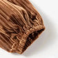 Chestnut Smocked Ribbed Velvet Babydoll Top