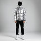 Cosmos Hooded Down Jacket - Silver