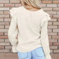 Corduroy Charm Ruffle Blouse
