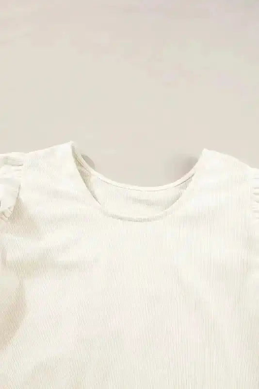 Corduroy Charm Ruffle Blouse