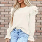 Corduroy Charm Ruffle Blouse