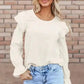Corduroy Charm Ruffle Blouse