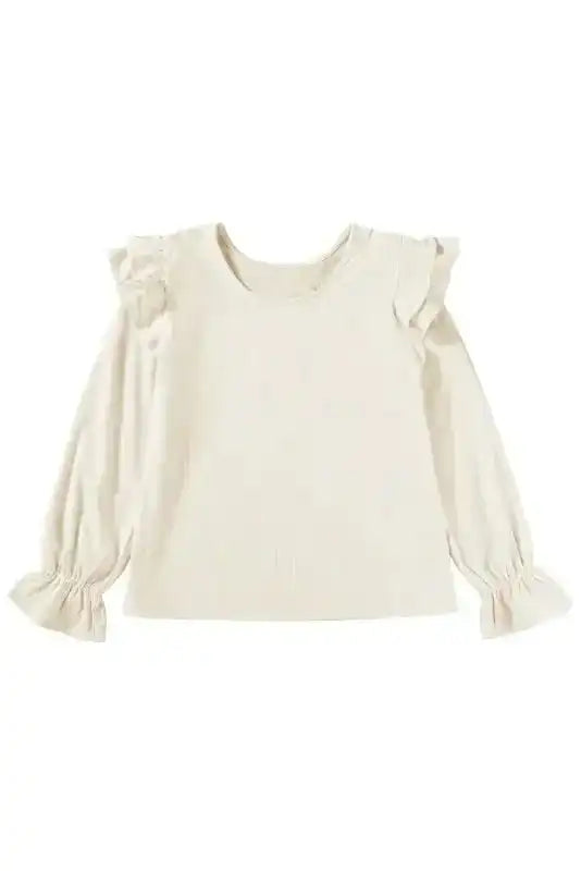 Corduroy Charm Ruffle Blouse