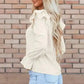 Corduroy Charm Ruffle Blouse