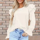 Corduroy Charm Ruffle Blouse