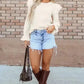 Corduroy Charm Ruffle Blouse