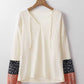 Patchwork Petals Knit Blouse