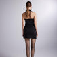 Becca Black Rose Accessorized Mini Dress