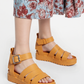 Miki Ladies Open Toe Gladiator Strappy Platform Sandals