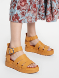 Miki Ladies Open Toe Gladiator Strappy Platform Sandals