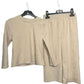 Layla Kids Ribbed Lined 2 Piece Set with Wide Leg Trousers for Comfortable Style