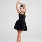 Teresa Black Pleated Skirt Mini Dress