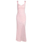 Slim Sleeveless Slit Dress With Back Tie Design Fashion Temperament Dresses For Women Clothing