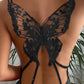 Women's Fashion Personality Hollow Out Butterfly Dress