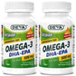 DEVA Vegan Omega-3 DHA-EPA 500mg – 2-Pack, Algae-Based, Carrageenan-Free
