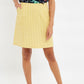 Louche Dylan Summer Gingham Mini Skirt In Yellow