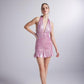 Starry Pink Mini Dress