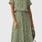 Amber - Printed V-Neck Dress