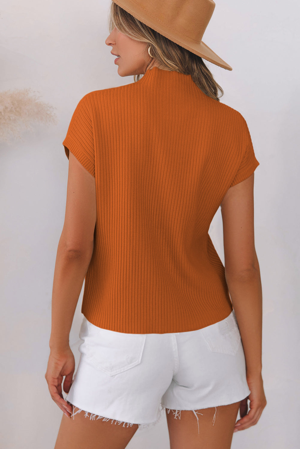 Cozy Oatmeal Sweater Dress - Ribbed Knit with Pockets