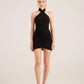 Rachel Black Halter Neck Mini Dress