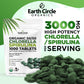 Earth Circle Organics Premium Organic Chlorella & Spirulina Tablets 1000 Count (50/50) – Cracked Cell Wall for Maximum Absorption | Vegan, Kosher Green Algae Superfood | Pack of 2