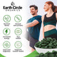 Earth Circle Organics Premium Organic Chlorella & Spirulina Tablets 1000 Count (50/50) – Cracked Cell Wall for Maximum Absorption | Vegan, Kosher Green Algae Superfood | Pack of 2