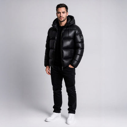 Edge Hooded Down Jacket