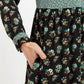 Louche Elsie Posy Patchwork Print Tiered Long Sleeve Midi Dress
