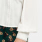 Enni Lace Trim Long Sleeve Blouse