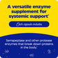 Enzymedica SerraGold High-Potency Serrapeptase Enzyme Supplement – 120 Count