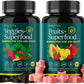 Etta Vita 120 Chews Super Greens Gummies | 9 Superfruits & 30 Veggies