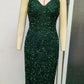 Backless Sequined Suspender Dress Women