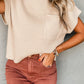 Cozy Oatmeal Sweater Dress - Ribbed Knit with Pockets