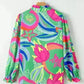 Abstract Elegance Button-Up Blouse