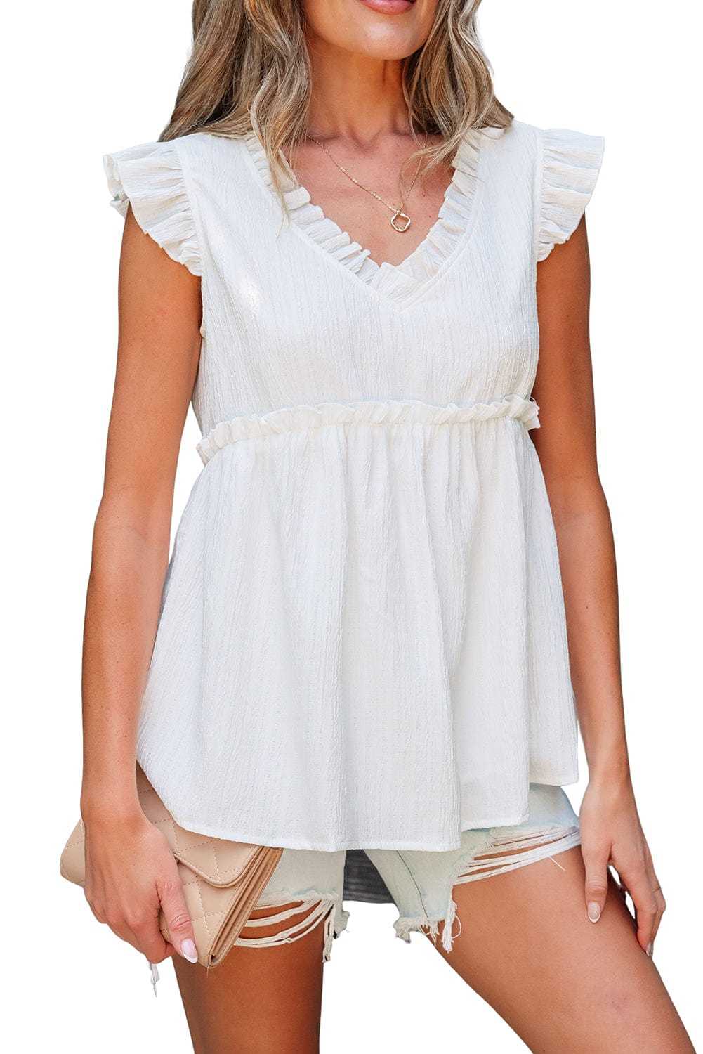 Blush Breeze Flowy Top
