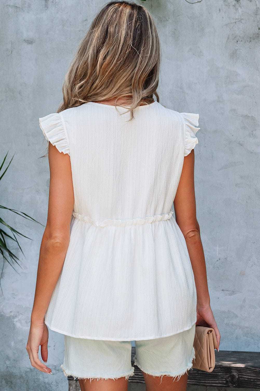 Blush Breeze Flowy Top