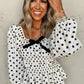 Bow Detail Polka Dot Blouse
