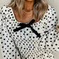 Bow Detail Polka Dot Blouse