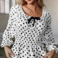 Bow Detail Polka Dot Blouse