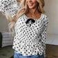Bow Detail Polka Dot Blouse