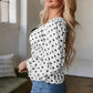 Bow Detail Polka Dot Blouse