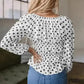 Bow Detail Polka Dot Blouse