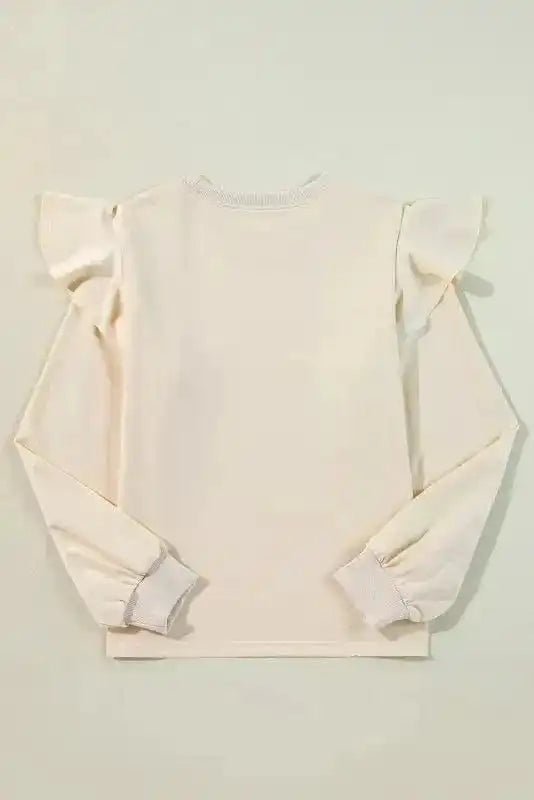 Cascade Elegance Ruffle Blouse