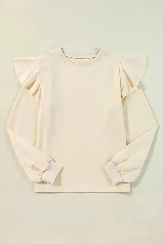 Cascade Elegance Ruffle Blouse