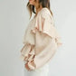 Elegant Ruffled Peplum Blouse