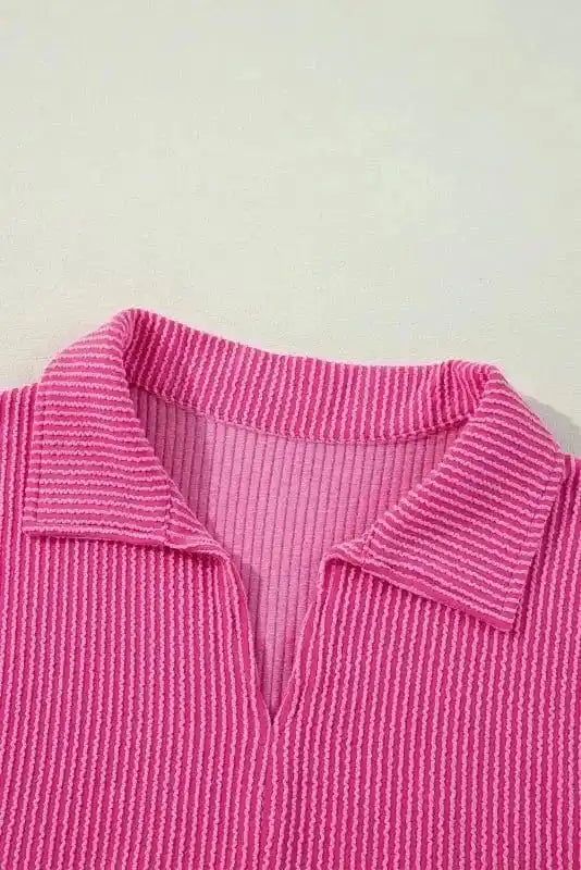 Feminine Silhouette Corded Blouse