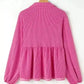 Feminine Silhouette Corded Blouse