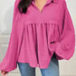 Feminine Silhouette Corded Blouse