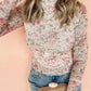 Floral Aura Mesh Blouse