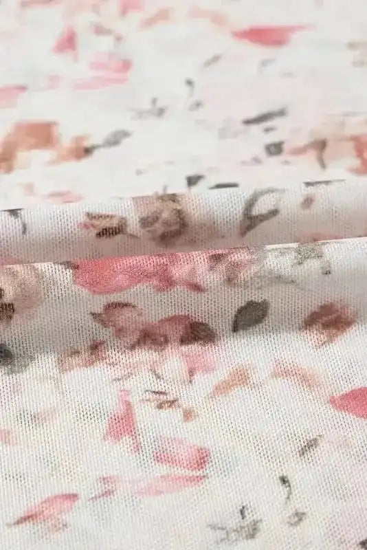 Floral Aura Mesh Blouse
